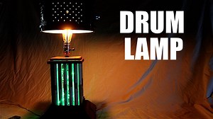 DIY drum stick lamp – upcycling musical gear into home decor