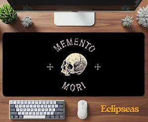 Memento Mori Deskmat | Skull Mouse Pad | Gothic Gaming Desk Mat | Neoprene Mousepad | Office Desk Accessory | Philosophy Gift - Etsy Canada