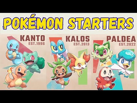 Every Starter Pokemon and Their Evolutions explained in 92 Minutes