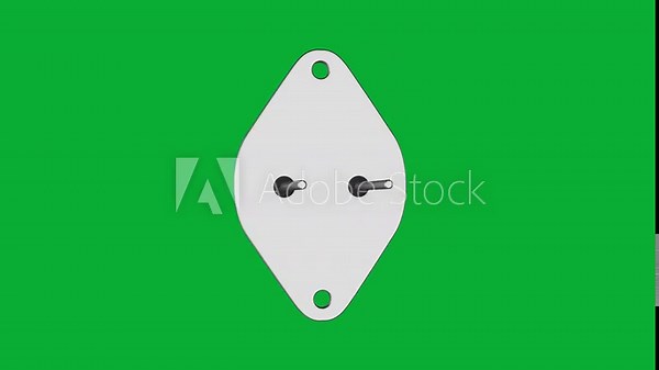 Realistic 3D 2-Pin NPN Metal Transistor Rotating Animation| Electronic Semiconductor Component, Technology Design Element, Circuit Board Device for Engineering, Electronics, and Educational Projects