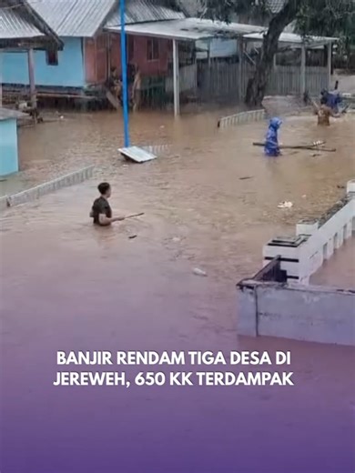 Banjir melanda Kecamatan Jereweh, Kabupaten Sumbawa Barat, Nusa Tenggara Barat, pada Selasa Pagi (24/2/2026) sekitar pukul 09.00–11.00 WITA setelah hujan lebat mengguyur selama dua hari berturut-turut. Banjir merendam sejumlah titik di Desa Beru, Desa Belo, dan Desa Goa dengan ketinggian air bervariasi antara 50 sentimeter hingga 1,5 meter, berdampak pada sekitar 650 kepala keluarga. Pemerintah daerah melalui BPBD dan Dinas Sosial telah mendirikan dapur umum serta menyalurkan bantuan logistik se