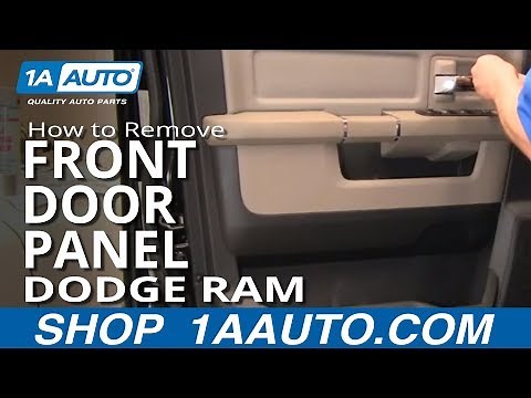 How To Remove Front Door Panels 09-18 Dodge Ram
