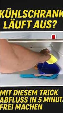Kühlschrank Abfluss verstopft? So reparierst du ihn selbst! Schritt-für-Schritt-Anleitung #haushalt