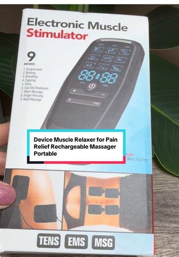 Portable Muscle Relaxer Device for Pain Relief
