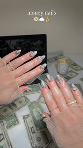 16K views · 2.1K reactions | nails I’d like to cash  There’s a hint for the next asmr night in this video…  What are your guesses?  Money stickers & velvet top coat all from @daily_charme code KATIESNAILS at checkout for your discount. 懶 #asmr #nailinspo #money #nailsnailsnails #nailart #selfcare | Katie's Nails | Facebook