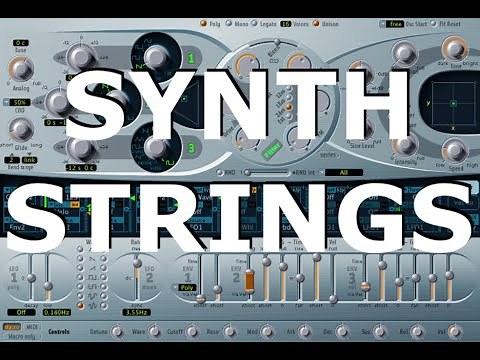 How to make Synth Strings With Logic Pro X ES2 from start to finish