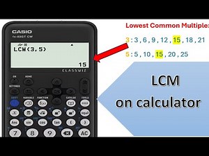 How to find the Lowest Common Multiple (LCM) on Casio fx-83gt cw