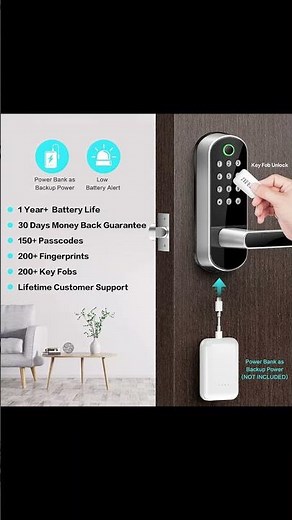 Sifely Digital Smart Keyless Entry Door Lock.