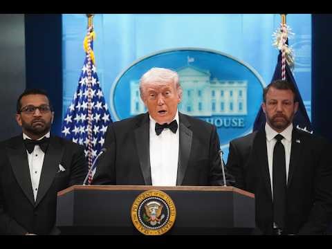 Trump Speaks to Press After Correspondents' Dinner Shooting