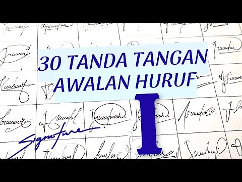 30 Desain Tanda Tangan Huruf I | Signature Design