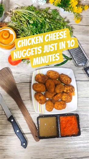 Homemade Healthy Chicken Cheese Nuggets 🍗🧀 | No Preservatives | So Called Kitchen | #food #trending