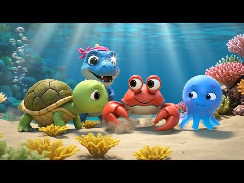 Dino, Tiny, and Crab: Ollie the Color-Changing Octopus and the Great Sea Rescue