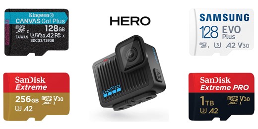 極小ボディのアクションカメラGoPro｢HERO｣のmicroSDカードの選び方とおすすめを解説 | DroneWiki