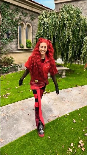 one of my most fun jobs ❤️‍🔥#shorts #disney #descendants #disneychannel #musical #red #stuntdouble