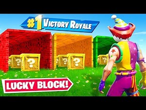 LUCKY BLOCKS TUNNEL Rennen in FORTNITE!