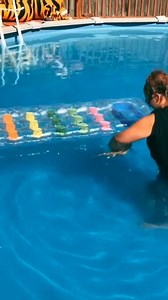 40K views · 555 reactions | Bearded dragons can swim in a pool with...