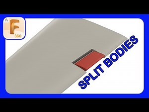 Splitting and Modifying Complex Shapes | RC Jet Aileron | #rcplane #fusion360