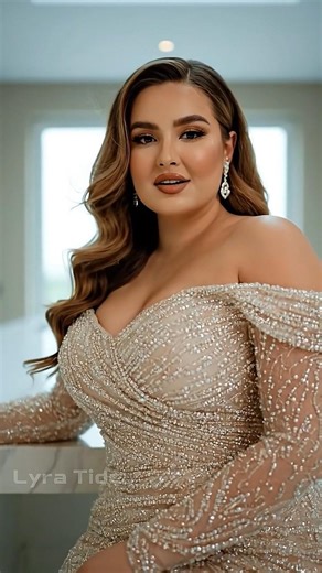 Plus Size Mermaid Sequin Dress 💫 Curvy Queen Energy #plussizefashion #bodypositive #shorts 💕🌸🌷🌹