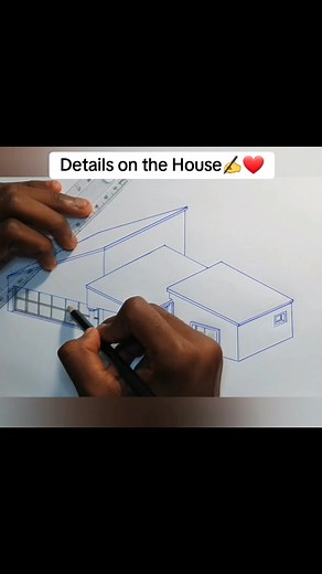 3D House Drawing Tutorial: Adding Small Details