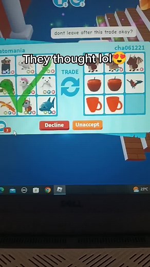 Lmao I love getting their hopes up. This scam is getting old. #fyp #adoptmetrade #adoptme #adoptmeroblox #adoptmepets #adoptmetrading #adoptmepet #adoptmetrades #robloxadoptme #roblox #robloxoftiktok #adoptmeoftiktok
