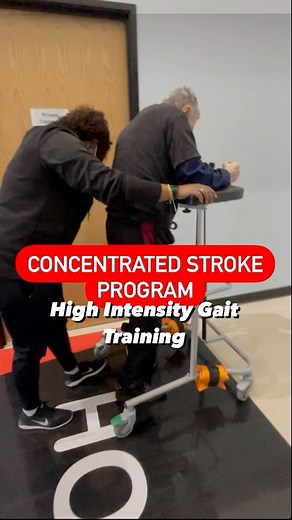 🫵🏼You deserve nothing but the best when it comes to rehab after a stroke! Our therapists focus on task-specific activities for gait training while sustaining a high intensity, resulting in positive outcomes. Our friend, Ben, has been working hard to progress his independence and he has done just that. By the end of his 2 weeks as part of our Concentrated Stroke Rehab Program (CSR), Ben ditched the walker and started using a cane while keeping on the ankle of weights for the increased challenge