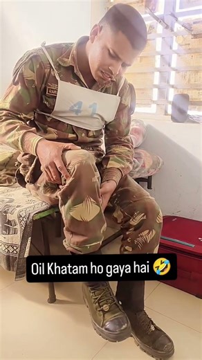 Oil Khatam ho gaya hai 🤣🤣 #funny #cops #army #shorts #comedy #jaihind #fauji #viral #run #fun #job