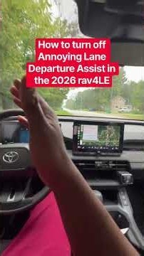How to turn Off Lane Departure Alert System in RAV4 2026 #rav42026 #rav42026tutorials
