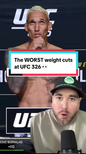The WORST weight cuts at UFC 326… everybody on roids 👀 #ufc #ufc326 #charlesoliveira #weightcut #mma