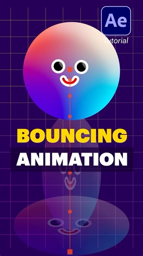 Smooth Bouncing Ball Animation Tutorial #animation #tutorial #aftereffects