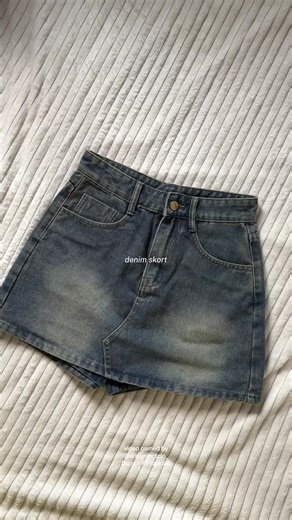 Stylish Denim Skort Ideas for Petite Girls