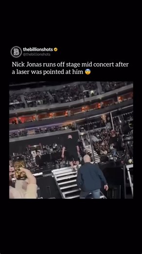 The Billion Shots™ on Instagram: "During a recent Jonas Brothers concert in Prague, a viral video shows Nick Jonas abruptly looking toward the audience before running off stage, gesturing to his security guard. The reason for his sudden exit remains unclear, sparking concern among fans. Despite the interruption, the concert continued, and Nick later rejoined his brothers. Fans are now awaiting more details."