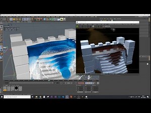 Cinema 4d Realflow Wet Map Octane render Tutorial