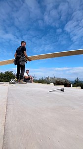 Fitting plywood to the flat roof we framed | Elmwood Carpentry