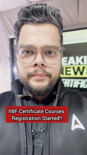 IIBF Certificate Courses Registration Started!! #ytshorts #iibf