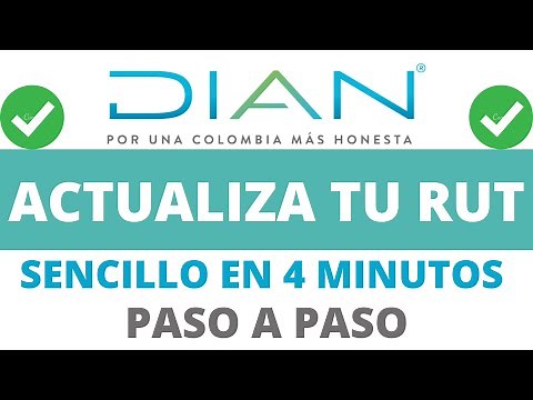 DIAN - ACTUALIZAR RUT desde casa por INTERNET, FACIL PASO a PASO