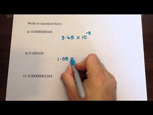 Converting ordinary numbers into standard form 2