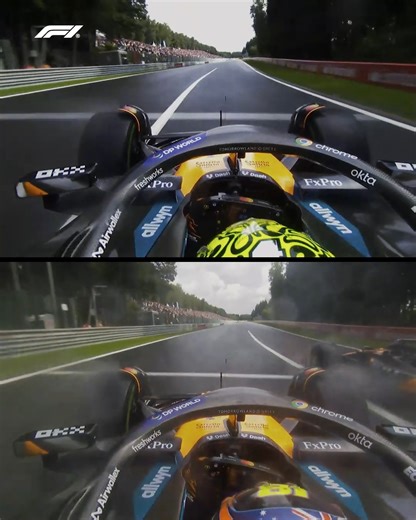 No launch off the line, but Oscar learnt from Max's great F1 Sprint start how affective the slipstream could be at the start of the race 😮‍💨 | F1