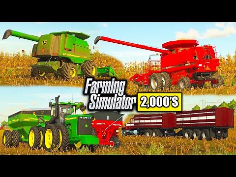 BIG 2000'S CORN HARVEST! COMBINING 1,000 ACRES (IOWA ROLEPLAY) | FARMING SIMULATOR