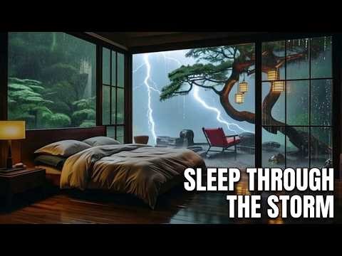 Peaceful Rain in Forest Bedroom 🌧 Stress Relief and Deep Sleep Sounds