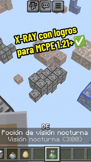 Textura X-Ray que No Desactiva Logros para MCPE 1.21