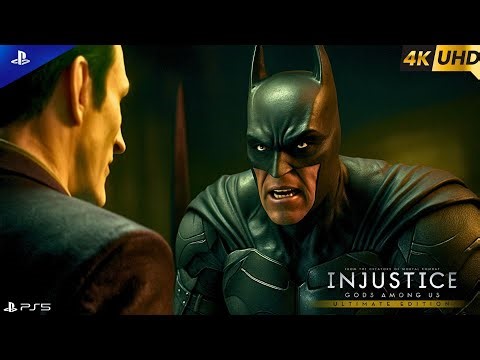Batman vs Joker – Full Fight | Injustice: Gods Among Us | Cinematic Walkthrough | 4K Ultra HD 60FPS
