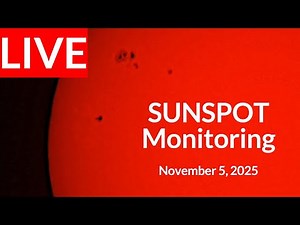 LIVE View of the Sun | Sunspot Monitor | November 5, 2025