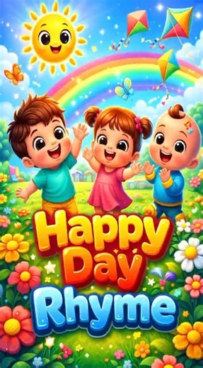 Happy Day Kids Rhyme 🌞 | Fun Nursery Rhyme | FUNTOO TOONS