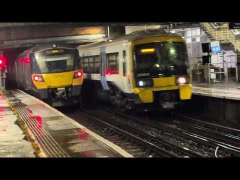 Southeastern city beam class 707 departs Charlton for Dartford & Sourheasten 465/9 approaching Ch￼￼￼
