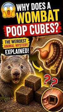 😱 Why Does a Wombat Poop Cubes? The Weirdest Animal Mystery Ever!