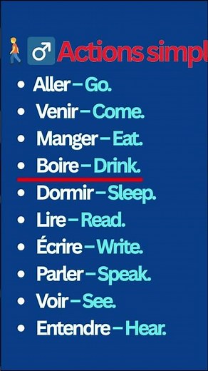 💡 Actions Simples : Vocabulaire Français 🇫🇷 & Anglais 🇺🇸 – Apprends vite ! #English #Vocabulary