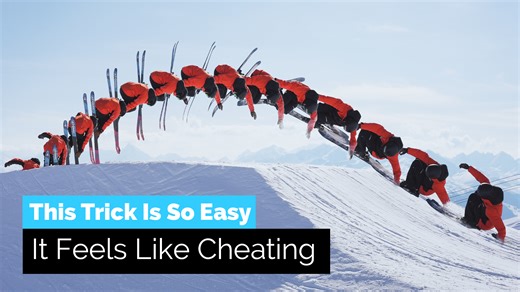 Stomp It Camps on Instagram: "This Trick Is So Easy It Feels Like Cheating (Lazy Boy 360 Tutorial) #freestyleskiing #ski #skiing"