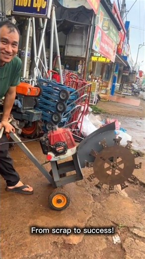 homemade rice field ditch making machine #homemade #machine #agriculture