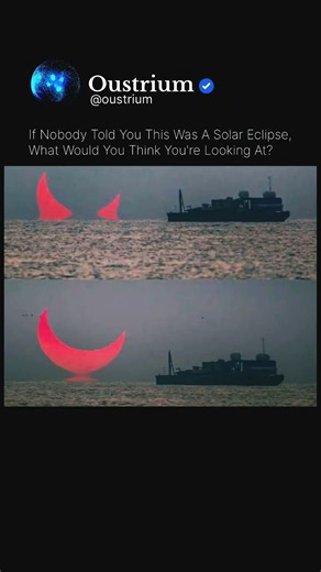 This Is What Happens When The Moon Blocks Most Of The Sun At Sunset.