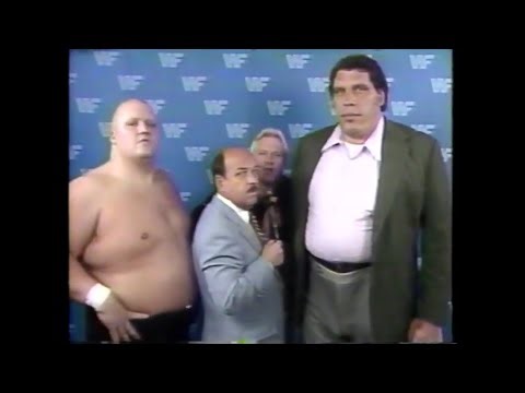 Andre The Giant, King Kong Bundy & Bobby Heenan WrestleMania III promo - aired 2/28/87